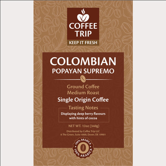 COLOMBIAN Popayan SUPREMO, Ground coffee, Medium roast